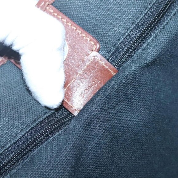 BURBERRY Nova Check Tote Bag PVC Beige Gold Auth - Picture 8 of 14